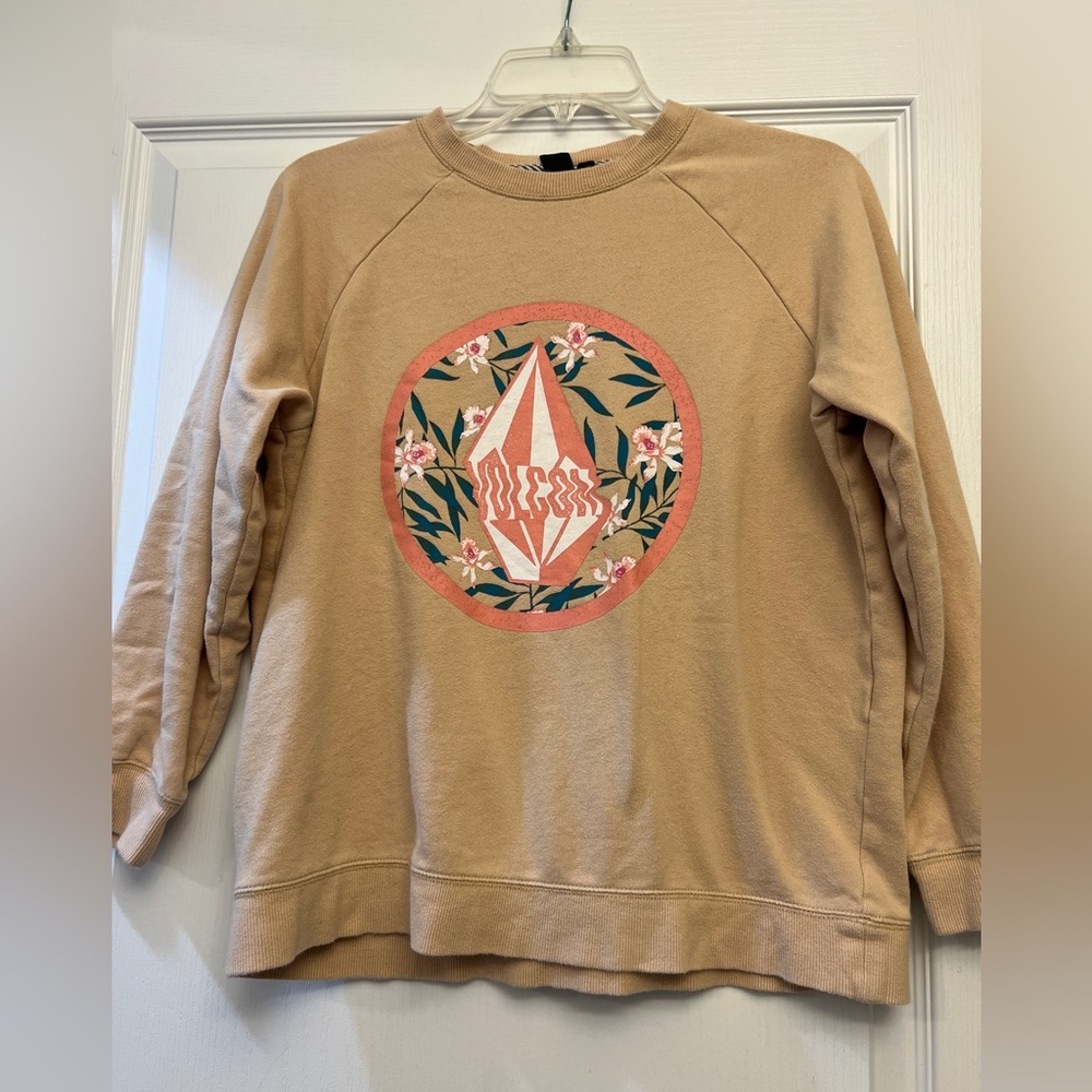 Volcom crew neck sweatshirt girls